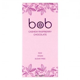 Шоколад белый с малиной на молочке из кешью 50 г bob 109895