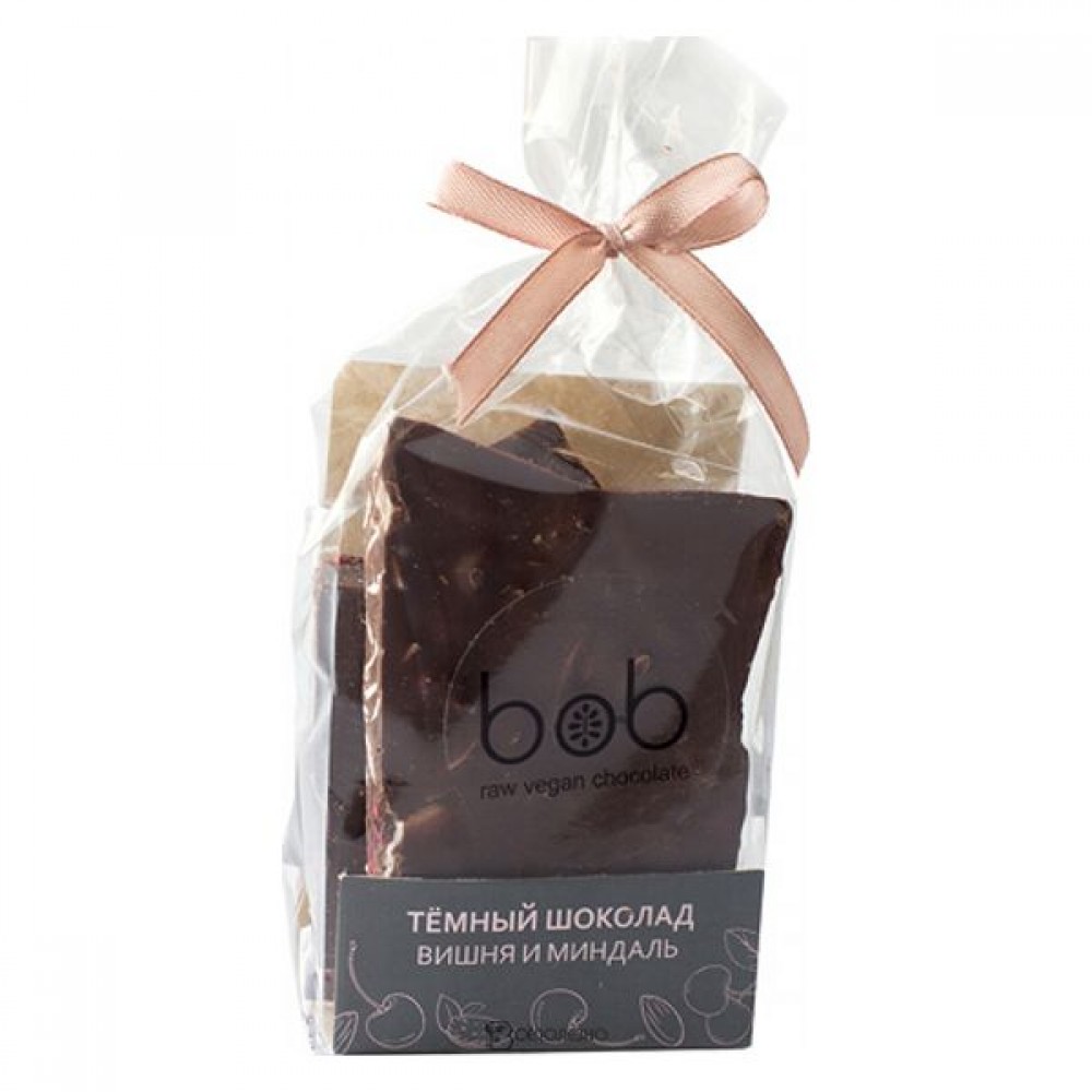 Шоколад тёмный Вишня и миндаль 100 г bob 109897