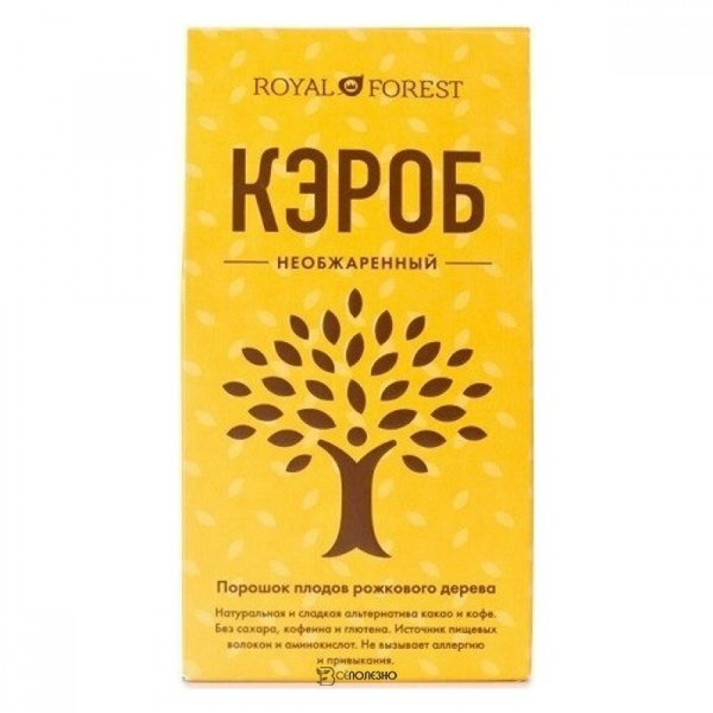 Кэроб необжаренный 100 г Royal Forest 109937