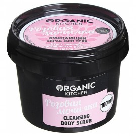 Очищающий скраб для тела Розовая мочалка Organic Kitchen 100 мл 110081