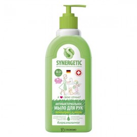 Мыло для рук жидкое Лемонграсс и мята антибактериальное 500 мл Synergetic 110731