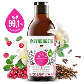 Гель для душа Гвоздика и дикая клюква 380 мл Synergetic 110739