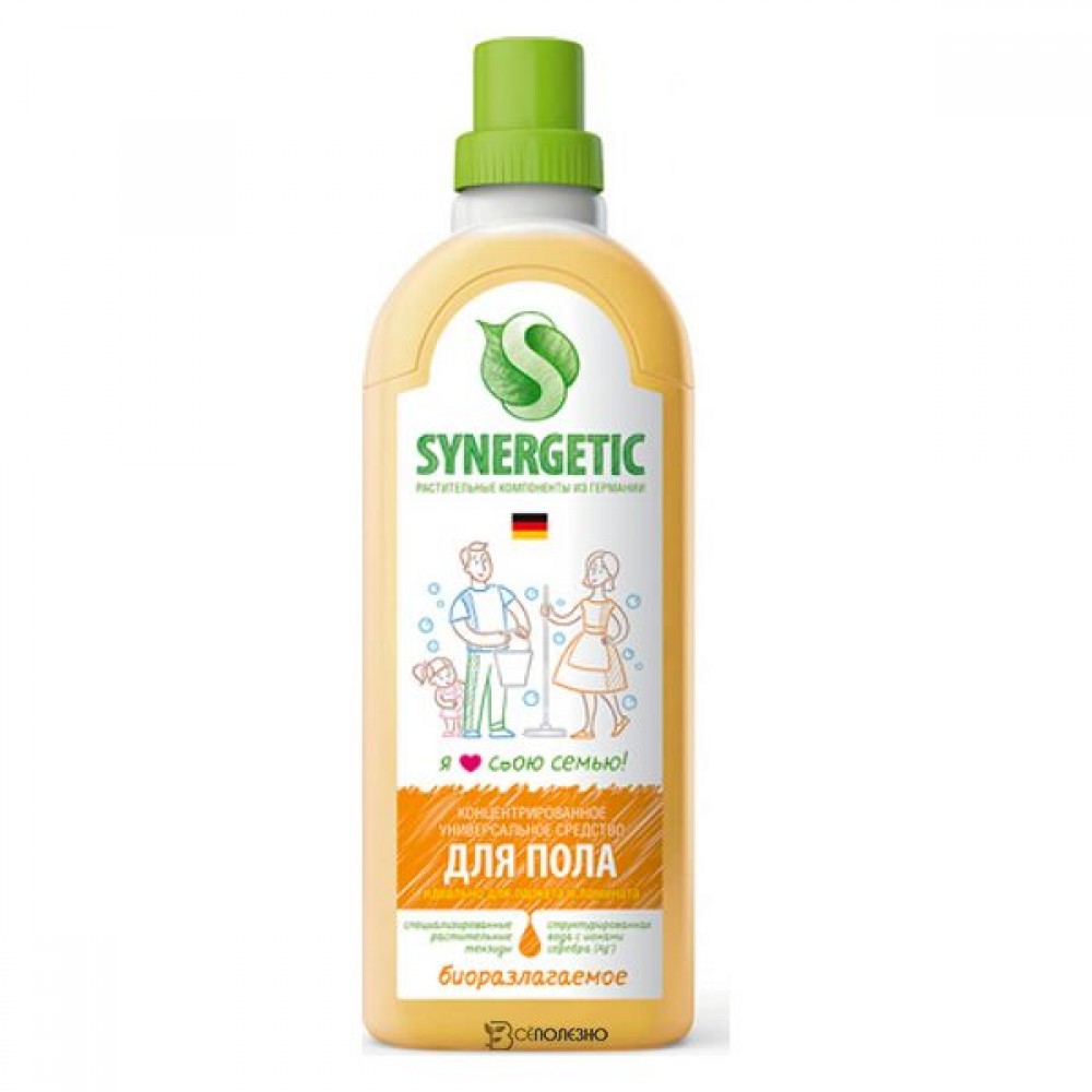 Средство для мытья пола 1000 мл Synergetic 110753