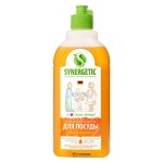 Антибактериальный гель для мытья посуды Сочный апельсин 500 мл Synergetic 110756