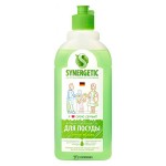Средство для мытья посуды SYNERGETIC антибактериальное, с ароматом яблока, 500мл 110758