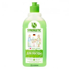 Средство для мытья посуды SYNERGETIC антибактериальное, с ароматом яблока, 500мл 110758