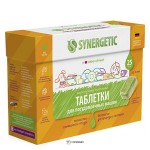 Таблетки для посудомоечных машин бесфосфатные 25 шт Synergetic 110768