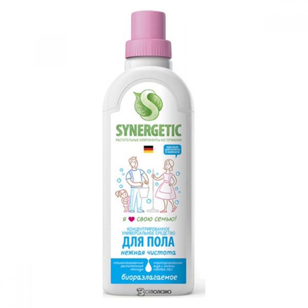 Средство для мытья пола Нежная чистота 750 мл Synergetic 110780