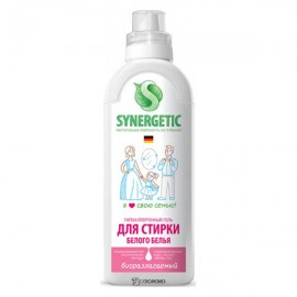 Гель для стирки белого белья биоразлагаемый 750 мл Synergetic 110781