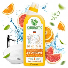 Средство для мытья сантехники Грейпфрут и апельсин 5 в 1 700 мл Synergetic 110786