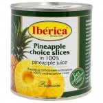 Ананасы отборные кольцами в ананасовом соке 432 г Iberica 110798