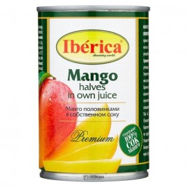 Манго половинками в собственном соку консервированное 420 г Iberica 110799
