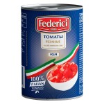 Томаты резаные в собственном соку консервированные 425 мл Federici 110802