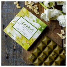 Шоколад белый на кешью с чаем матча и мятой 65 г Nilambari 110826