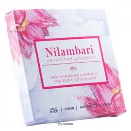 Шоколад на овсяном молоке Клубника 65 г Nilambari 110836