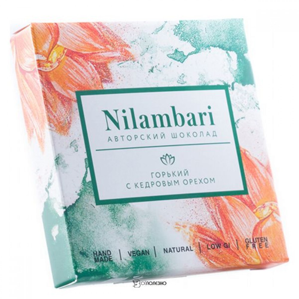 Шоколад горький Кедровый орех 65 г Nilambari 110837