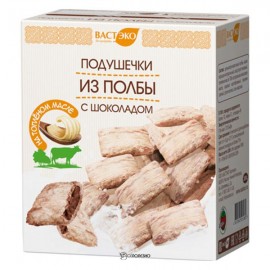Подушечки из полбы с шоколадом 200 г Вастэко 110851