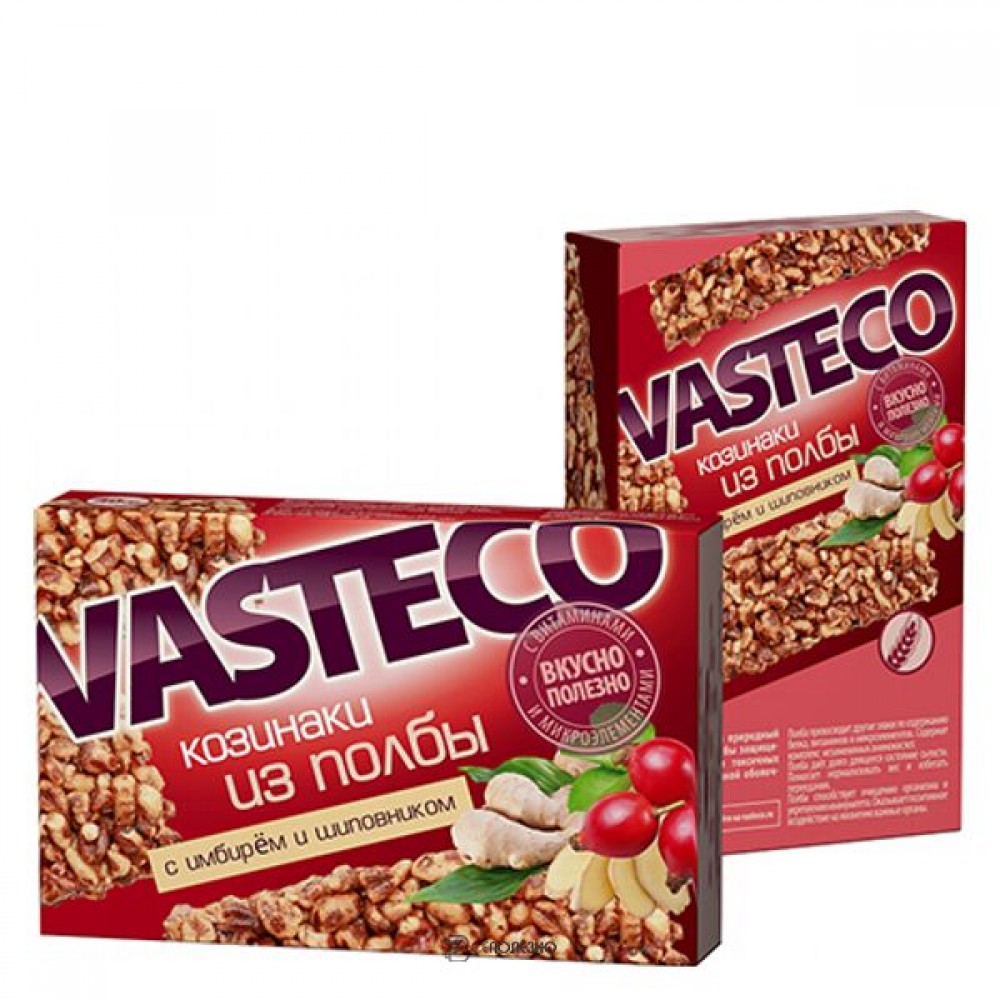 Козинаки из полбы с имбирем и шиповником 40 г Вастэко 110866