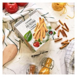 Соломка из полбы Томат и орегано без дрожжей 150 г Вастэко 110880