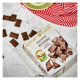 Подушечки из полбы с какао и молоком 200 г Вастэко 110887