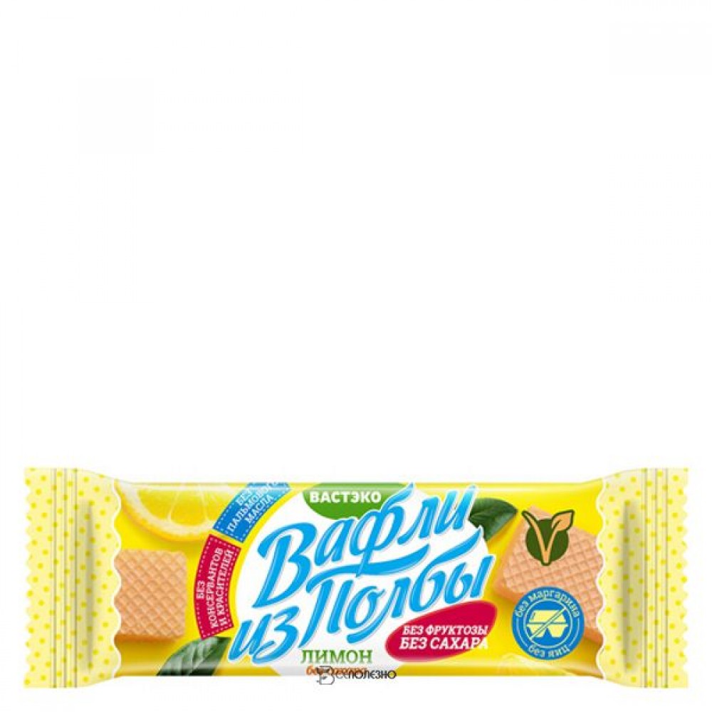 Вафли из полбы Лимон 15 г Вастэко 110889