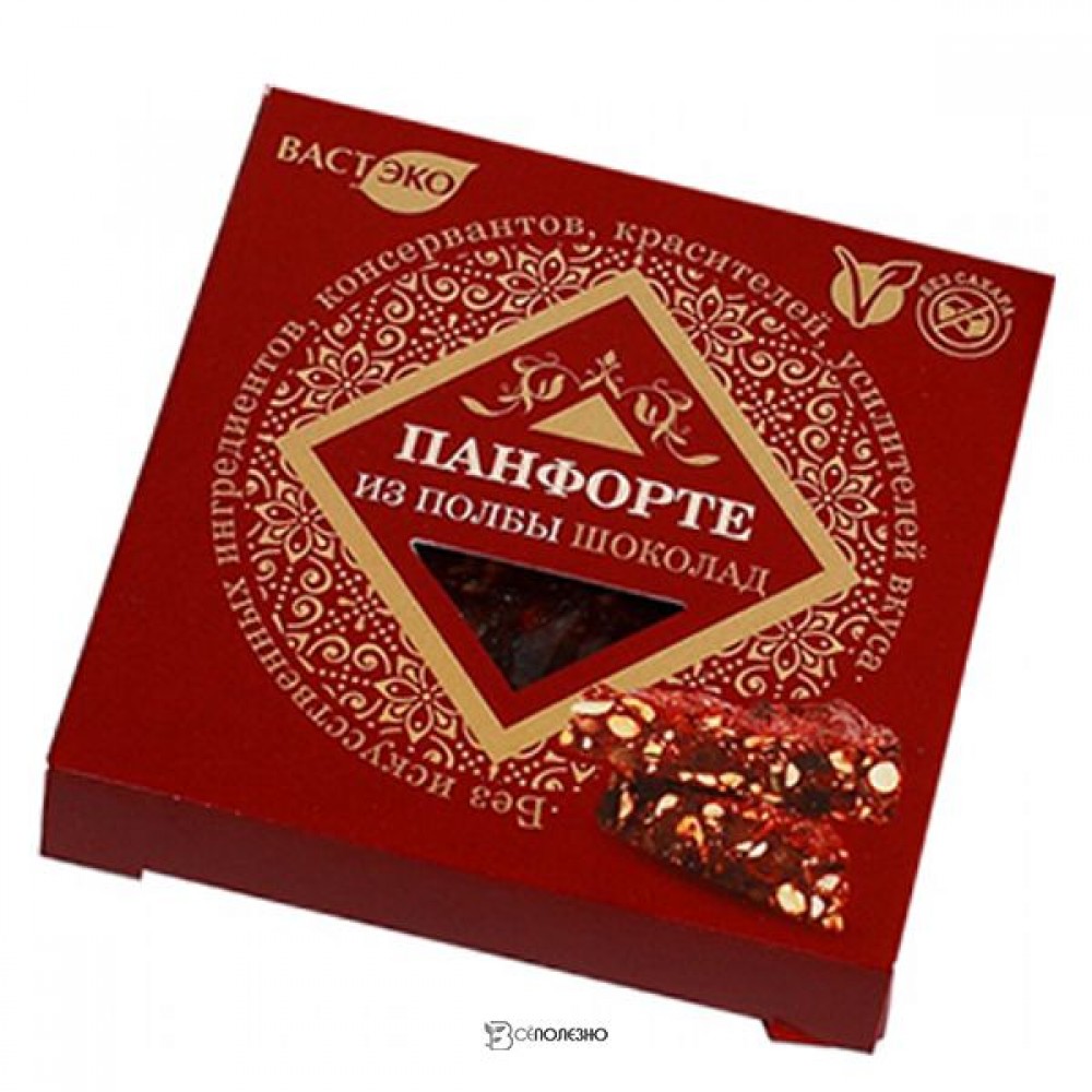 Панфорте из полбы Шоколад без сахара 90 г Вастэко 110910