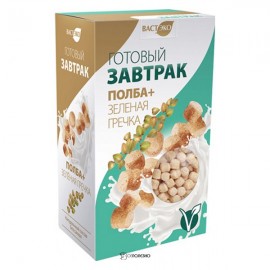 Готовый завтрак из полбы и зелёной гречки 150 г Вастэко 110925