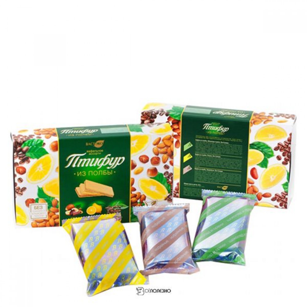 Птифур из полбы Шоколад и орехи Лимон Кофейные 84 г Вастэко 110932