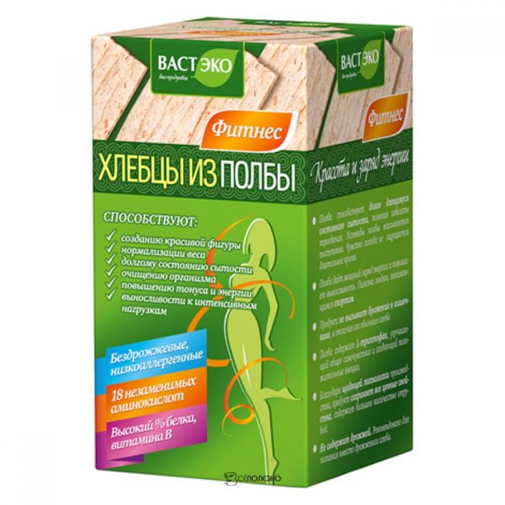 Хлебцы из полбы ломтики без соли 90 г Вастэко 110948