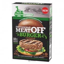 Сухая смесь для приготовления овощных протеиновых бургеров MeatOFF бургер Грибной 100 г Bionova 110984