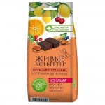 Конфеты глазированные Фруктово-ореховые в горьком шоколаде 115 г Лакомства для здоровья 110992