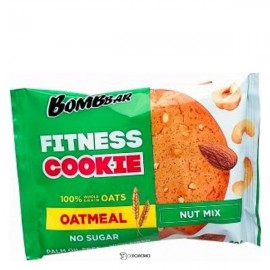 Печенье неглазированное овсяное ореховый микс Fitness cookie Nut mix 40 г Bombbar 111052