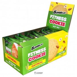 Печенье неглазированное овсяное ореховый микс Fitness cookie Nut mix 40 г Bombbar 111052