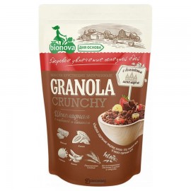 Гранола Шоколадная c клубникой и бананом 400 г Bionova 111055