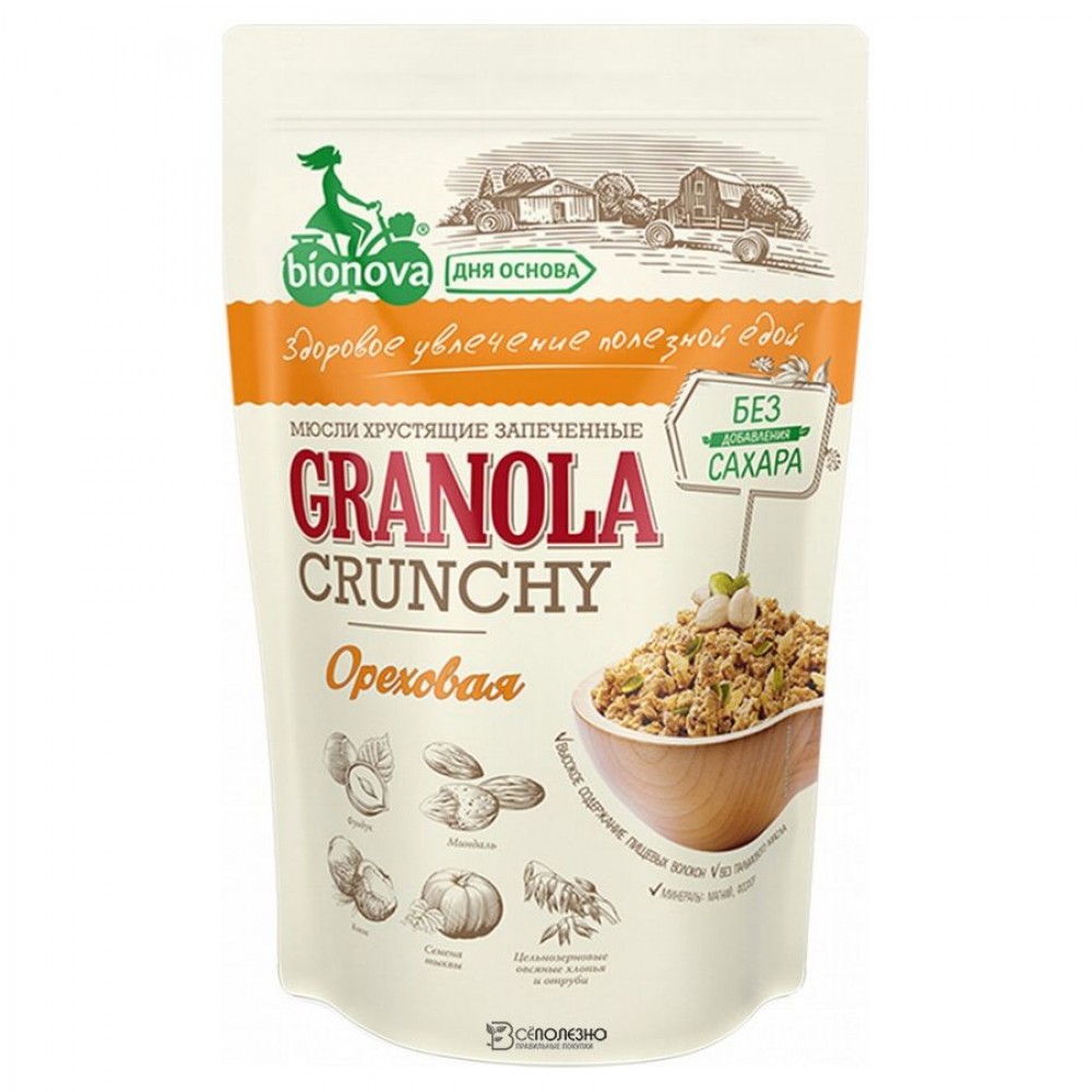 Гранола Ореховая 400 г Bionova 111056