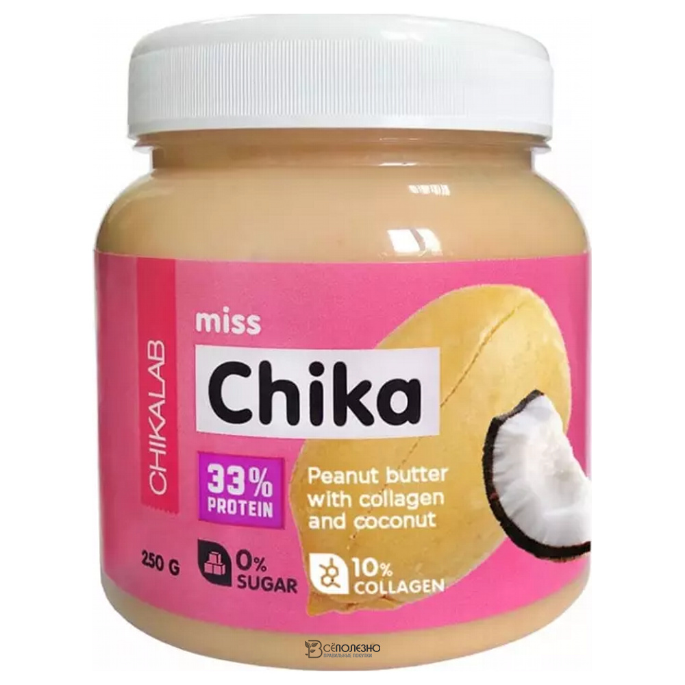 Арахисовая паста с кокосом 250 г MISS CHIKA CHIKALAB 111063