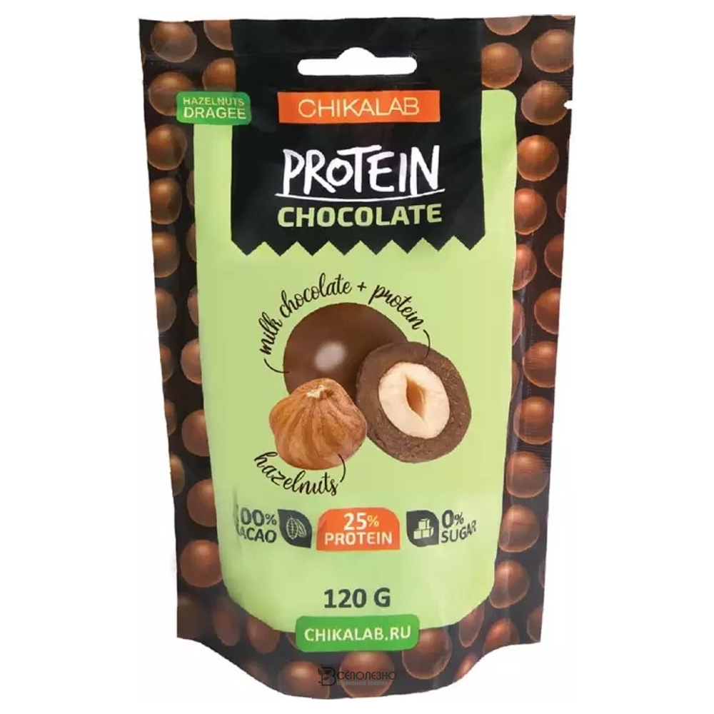 Драже Фундук в шоколаде 120 г CHIKALAB 111077