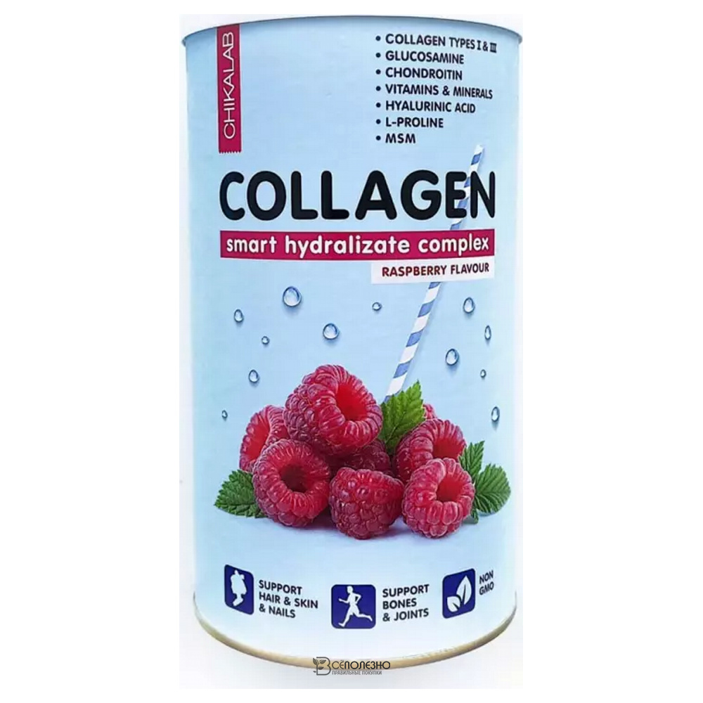 Концентрат сухой для приготовления напитка Коктейль Малиновый 400 г CHIKALAB 111095