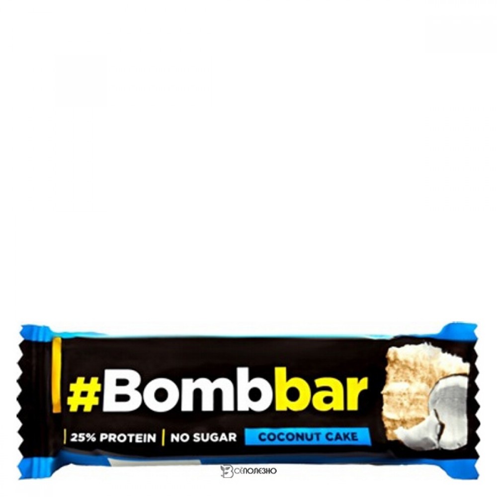 Батончик протеиновый Кокосовый торт в шоколаде Bombbar 40 г 111102