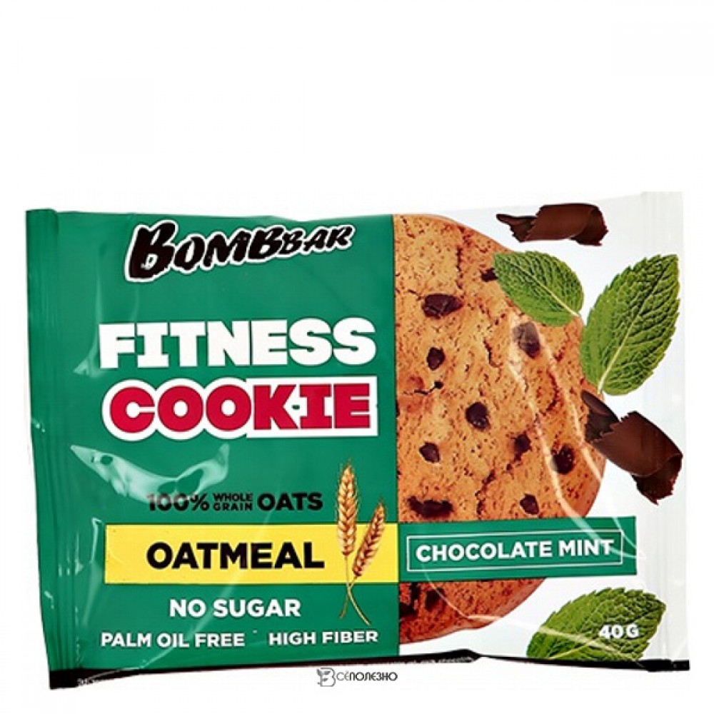 Печенье Шоколад-Мята неглазированное Bombbar 60 г 111114