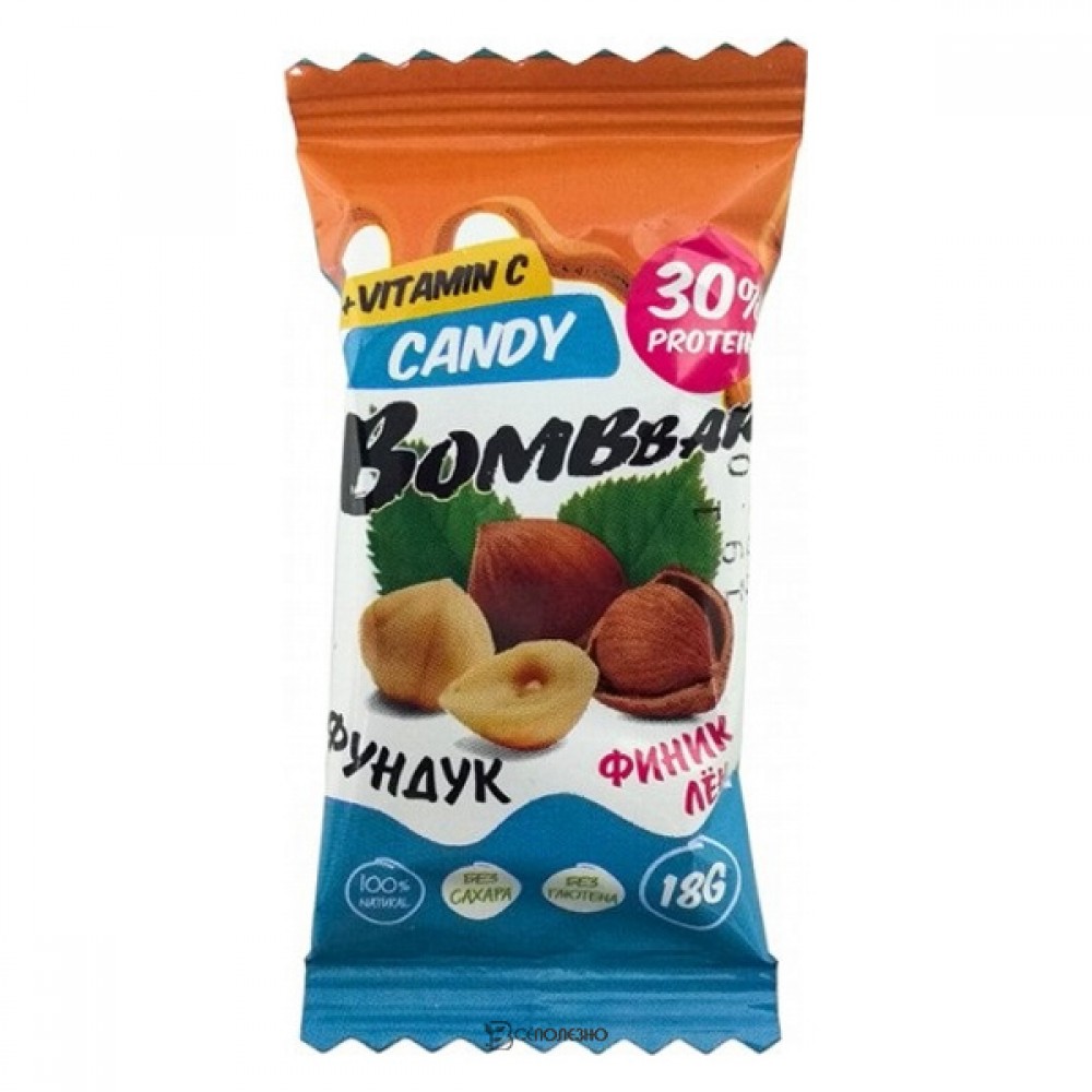 Конфета протеиновая Фундук Bombbar 18 г 111126