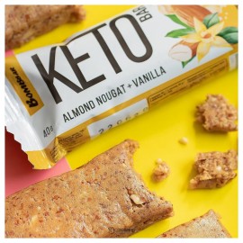 Батончик KETO Миндальная нуга и ваниль неглазированный Bombbar 40 г 111127