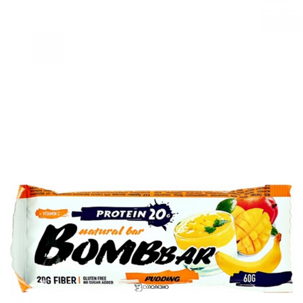 Батончик Манго-Банан неглазированный Bombbar 60 г 111128