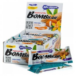 Батончик Миндаль-Ваниль неглазированный Bombbar 60 г 111140