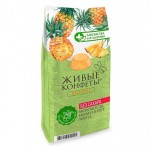 Мармелад желейный на фруктозе Живые конфеты из свежих фруктов Ананас Лакомства для здоровья 170 г 111175