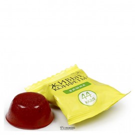 Мармелад желейный на фруктозе Живые конфеты из свежих фруктов Вишня Лакомства для здоровья 170 г 111178