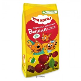 Мармелад желейный Вишня в горьком шоколаде Три кота 105 г 111199