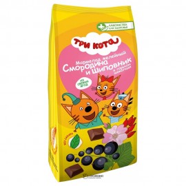 Мармелад желейный Смородина и Шиповник в горьком шоколаде Три кота 105 г 111203