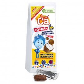 Финико-кунжутная конфета с кокосом Super Ca ФИКСИКИ Лакомства для здоровья 55 г 1/15 111208