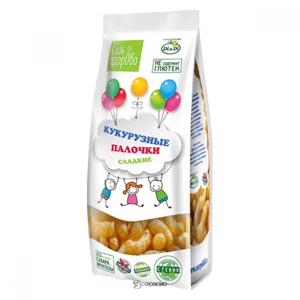 Палочки кукурузные сладкие Ешь здорово 80 г 111232